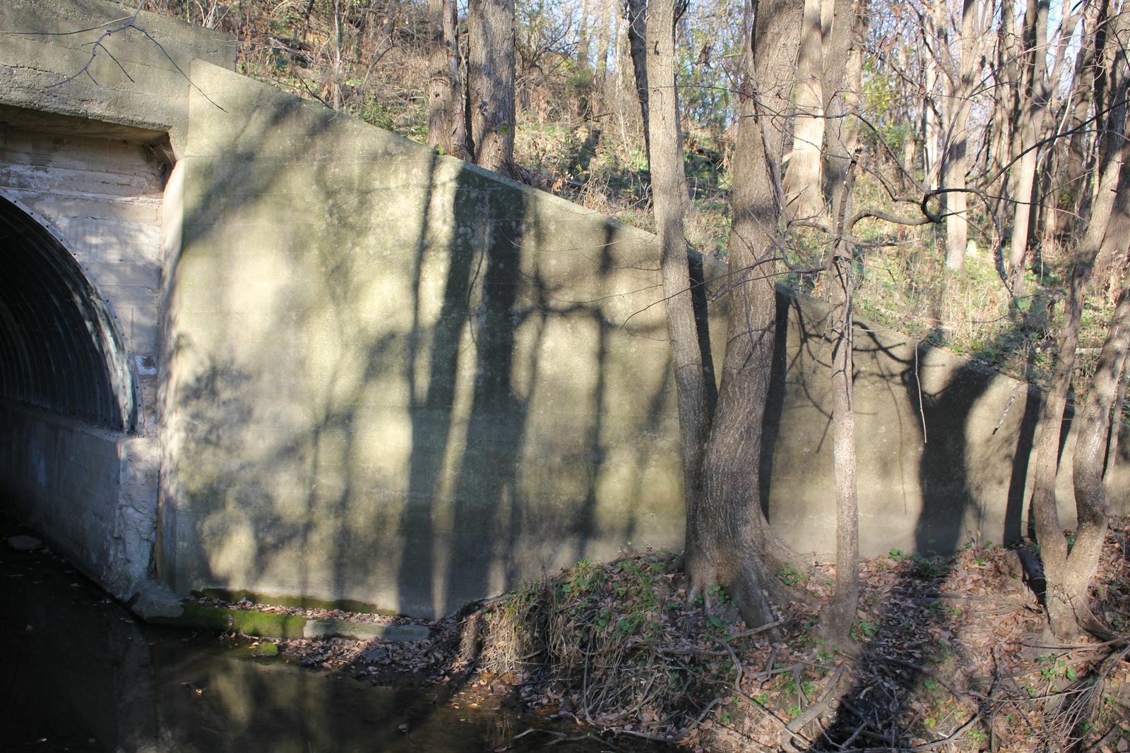 Southeast wing wall